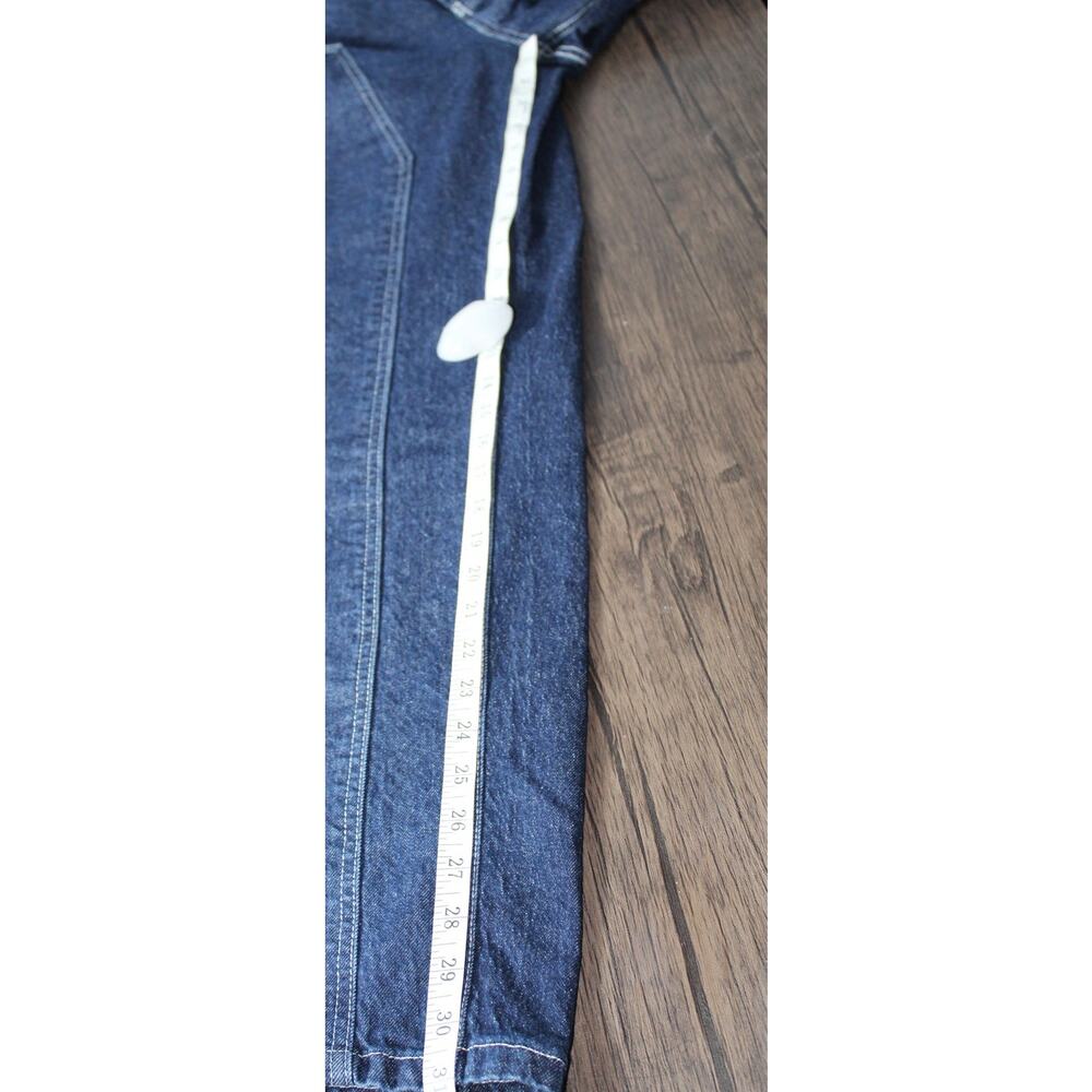 Wild Fable High Rise Straight Carpenter Coffin Dark Denim Jeans Whimsy Goth 12 - Picture 8 of 11